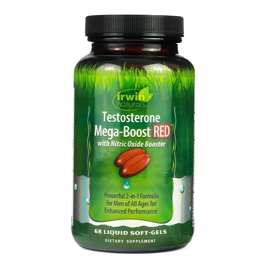IRWIN NATURALS TESTOSTERONE MEGA-BOOST RED 68s