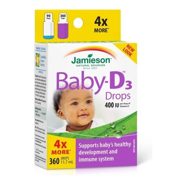 JAMIESON VITAMIN D3 DROPS FOR INFANTS
