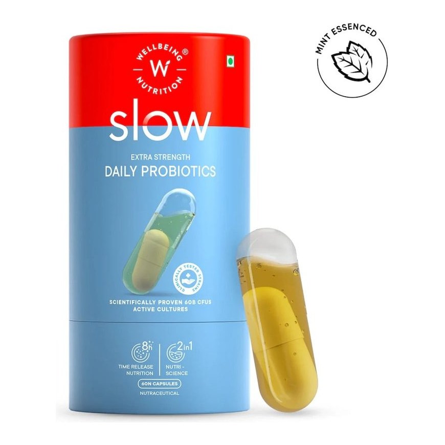 WELLBEING NUTRITION SLOW DAILY PROBIOTICS CAPS 60S (P1)