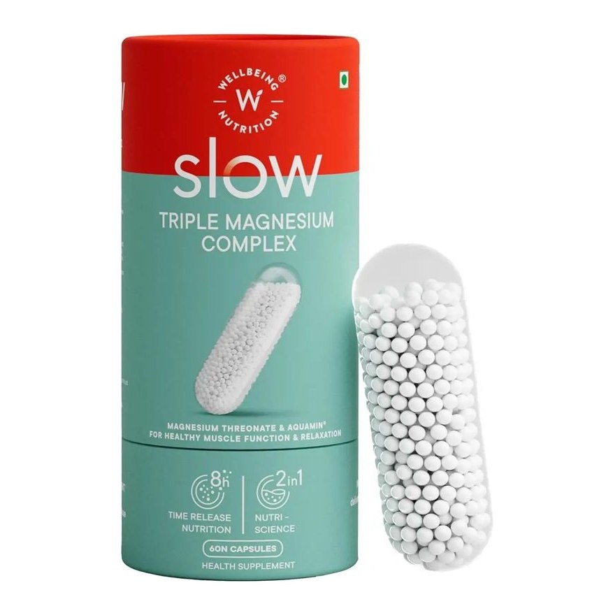 WELLBEING NUTRITION SLOW TRIPLE MAGNESIUM COMPLEX CAPS 60S (P1)  