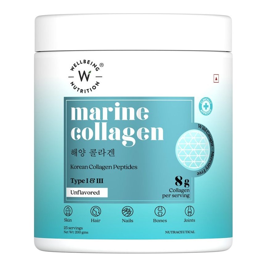 WELLBEING NUTRITION MARINE COLLAGEN PEPTIDES POWDER 200G 