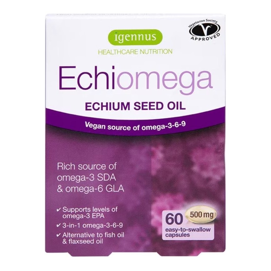 IGENNUS ECHIOMEGA VEGAN OMEGA 3-6-9 500MG CAPS 60S (P1)