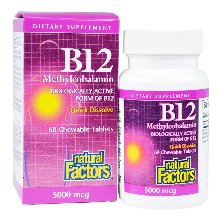 NATURAL FACTORS B12 5000MCG 60S(P1)