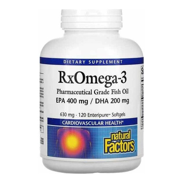 NATURAL FACTORS RX OMEGA 3 600MG 120's (p1)