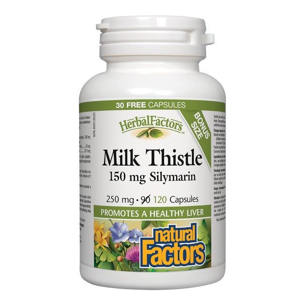 NATURAL FACTORS MILK THISTLE 250MG/150MG 120S(P1)
