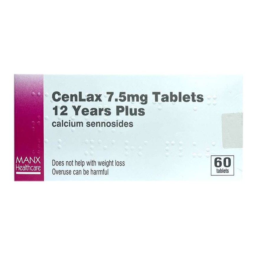 CENLAX 7.5MG TABS 60S 12YRS PLUS(SENOKOT)