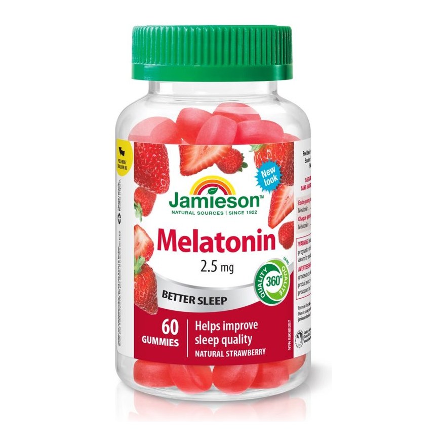 JAMIESON MELATONIN GUMMIES 2.5MG 60'S(P1)