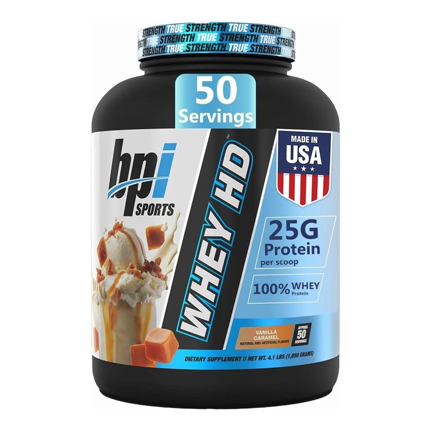 BPI SPORTS WHEY HD 1850GMS 50 SERVINGS VANILLA CARAMEL