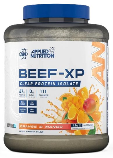 APPLIED NUTRITION BEEF XP CLEAR PROTEIN 1.8KG 60 SERVINGS  ORANGE AND MANGO