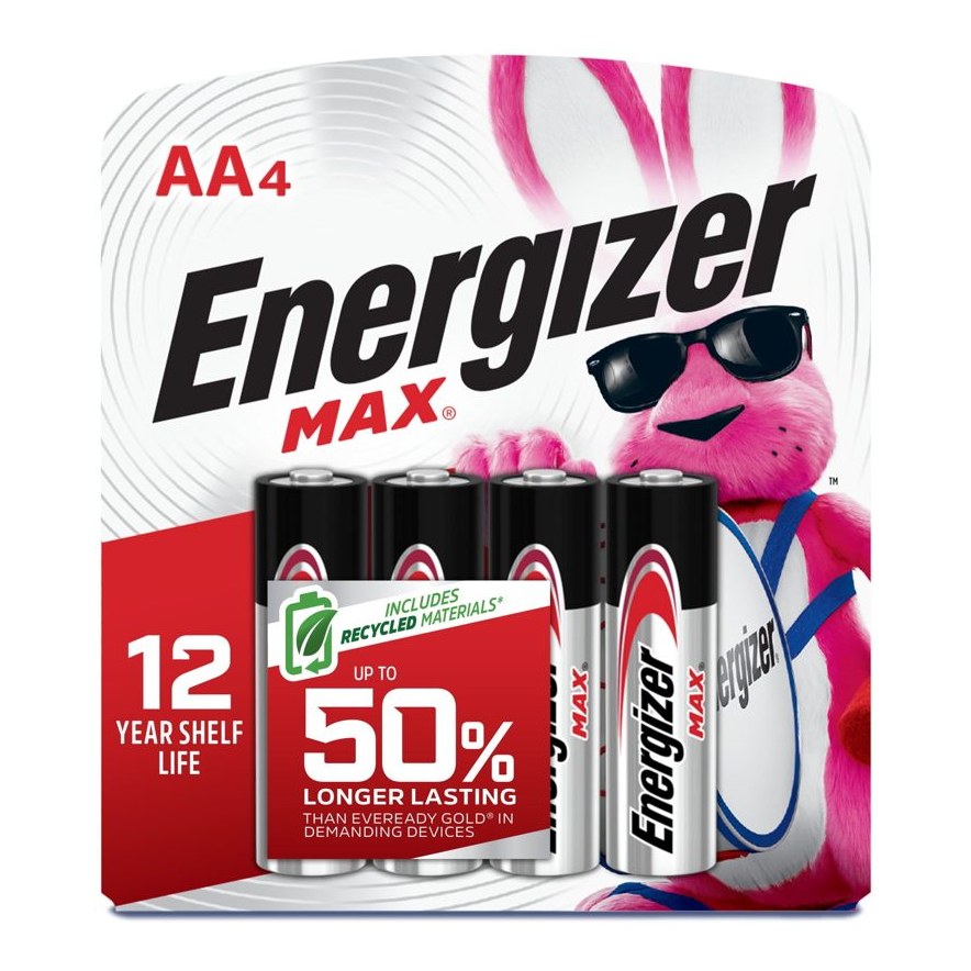 ENERGIZER BATTERIES AA 4S (P1) 