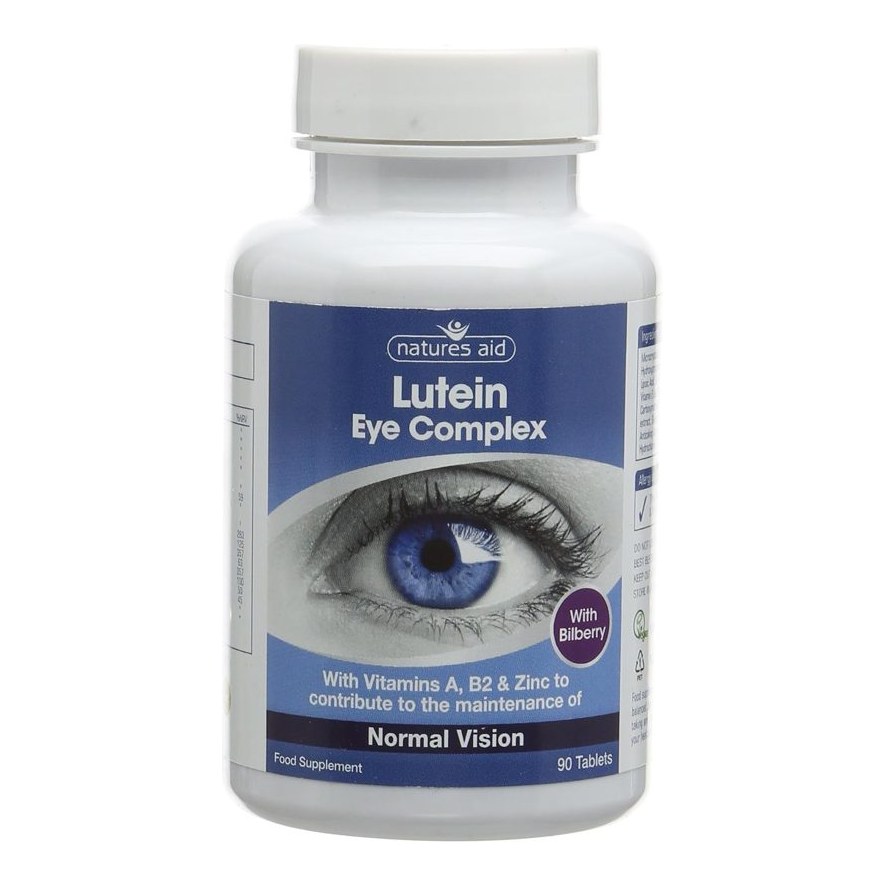 NATURES AID LUTEIN EYE COMPLEX WITH BILBERRY 90S(P1)