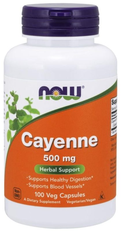 NOW CAYENNE 500MG CAPS 100S 