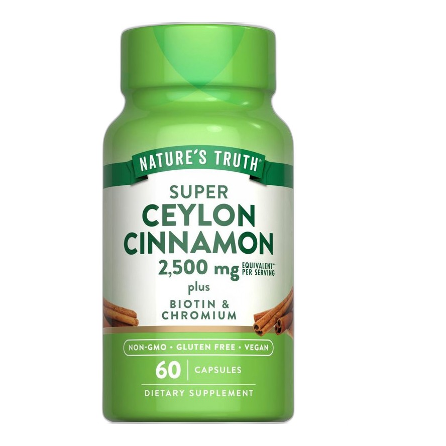 NATURES TRUTH CEYLON CINNAMON HCL 2500MG 60S(P1) 