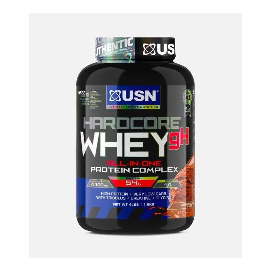 USN Hardcore Whey GH Chocolate 1.8kg 