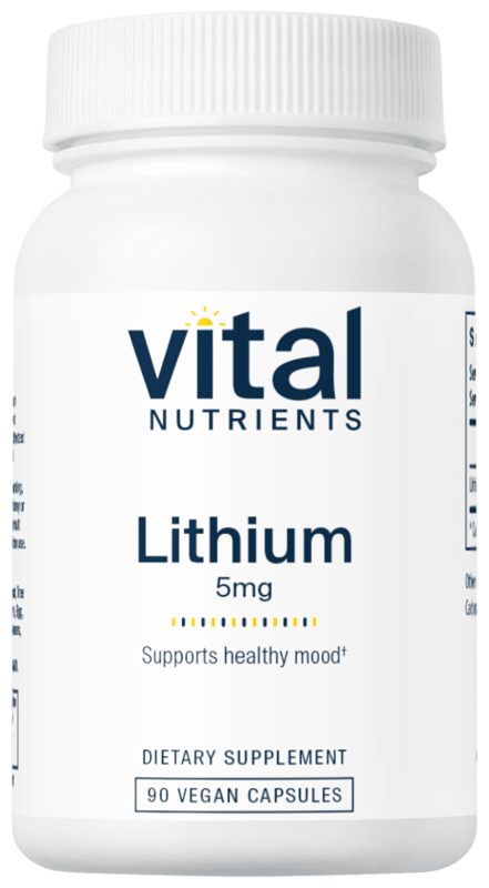VITAL NUTRIENTS LITHIUM 5MG 90'S
