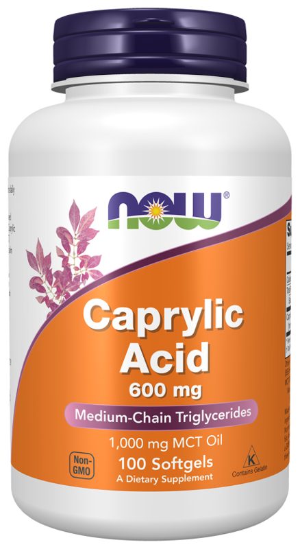 NOW CAPRYCLIC ACID 600MG 100'S (P1)