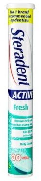 STERADENT DENTURE CLEANERS ACTIVE FRESH 30S(P1) 