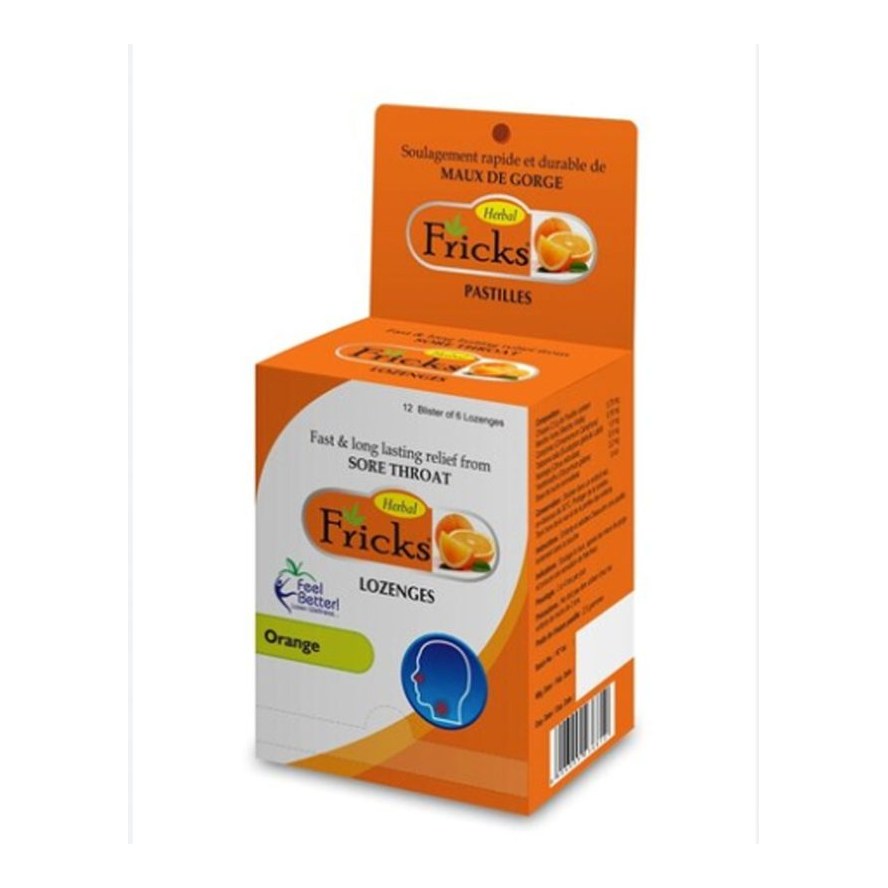 fricks lozenges orange 72