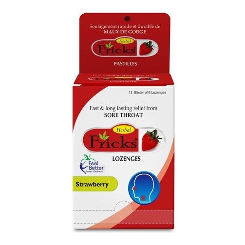fricks lozenges strawberry 72