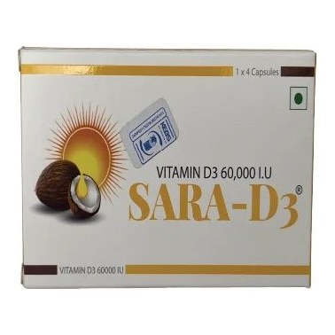 Sara D3 Capsules 60000iu 4s(P1)