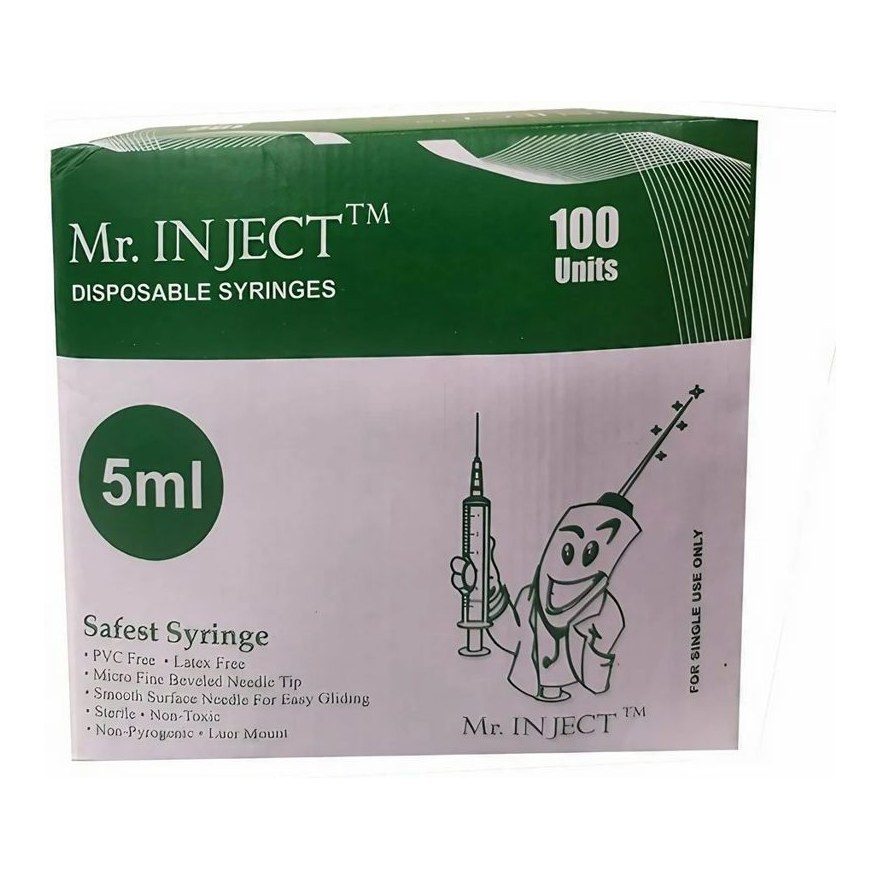 Syringes 5CC with needles 100s