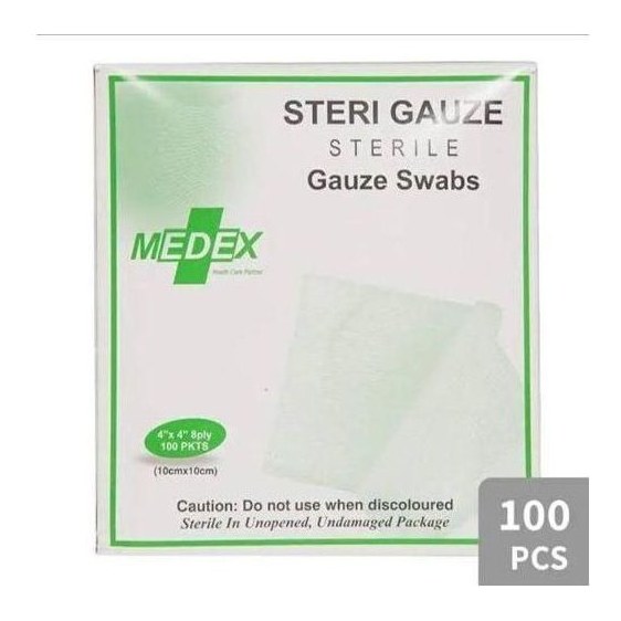 Sterile Gauze Swab 4'*4'(10 x 10) 100S