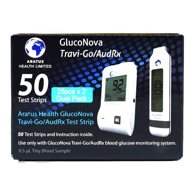 GLUCONOVA STRIPS 50'S