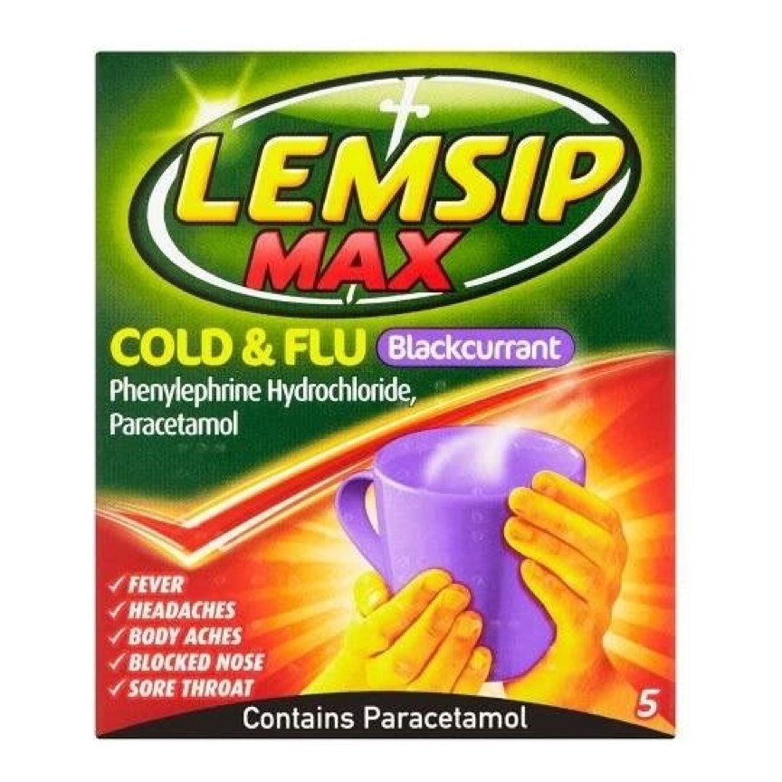 Lemsip max (Cold&Flu) Blackcurrant 10sachets