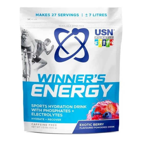 USN WINNER'S ENERGY 500G BAG EXOTIC BERRY