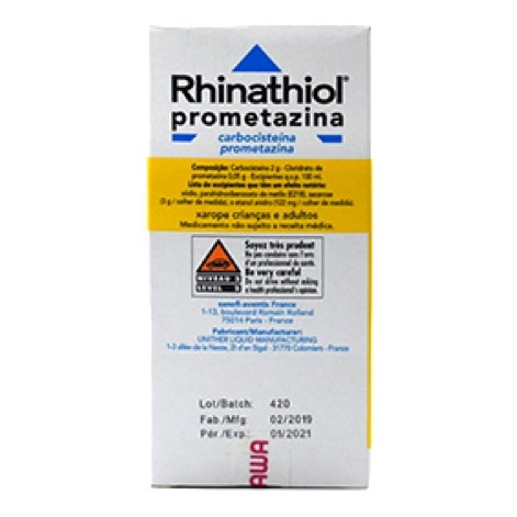 RHINATHIOL PROMETHAZINE 125ml