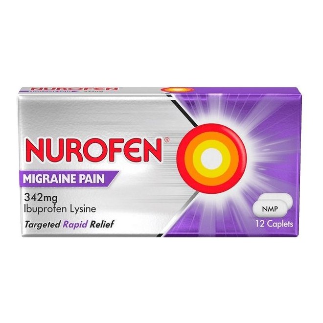 NUROFEN MIGRANE 342MG CAPS 12S