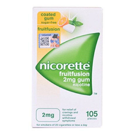NICORETTE 2MG FRUITFUSION 105'S