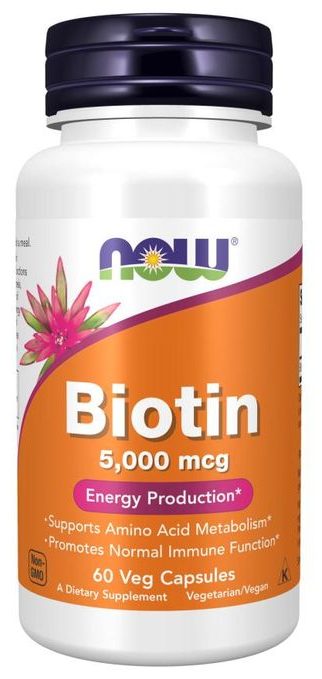 NOW BIOTIN 5000MCG 60's