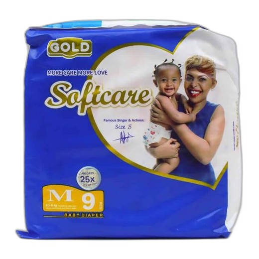 SOFTCARE DIAPER LOWCOUNT M 9S