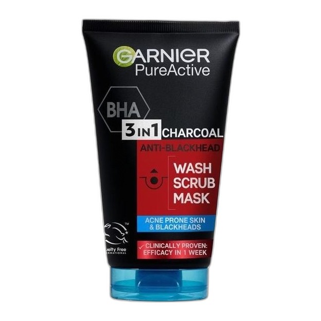 GARNIER PURE ACTIVE 3 IN 1 CHARCOAL 150ML