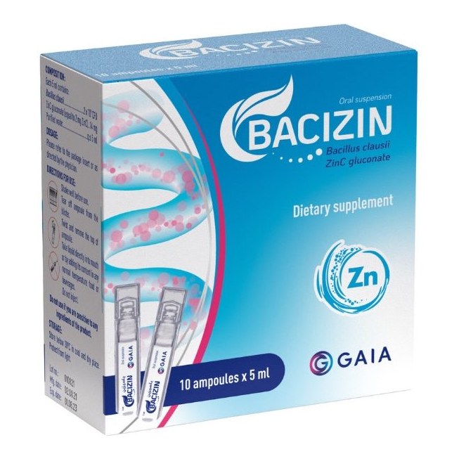 BACIZIN ORAL SUSP 5ML 10s