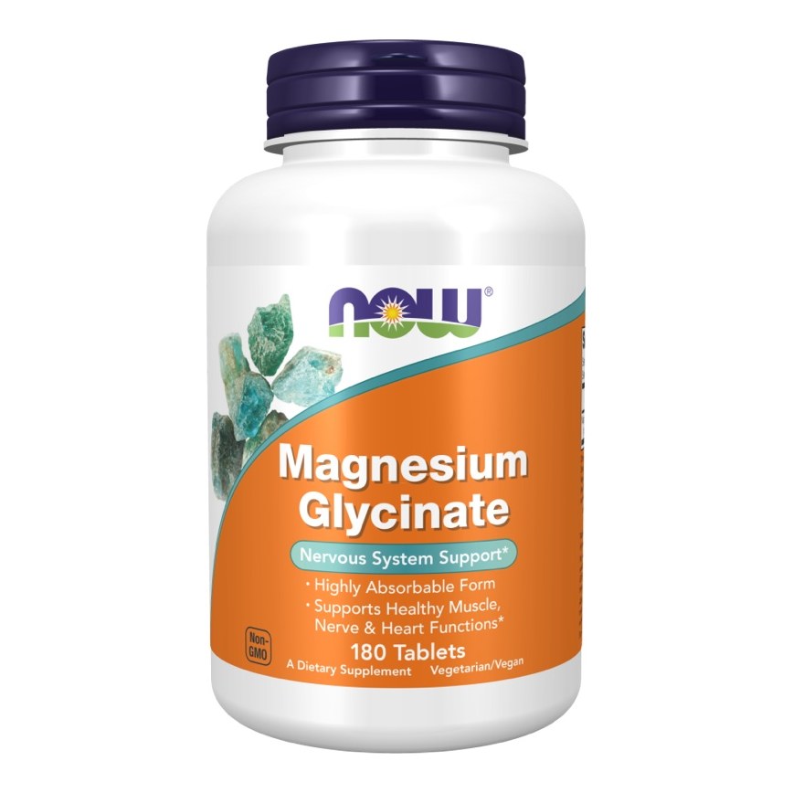NOW MAGNESIUM GLYCINATE TABS 180s