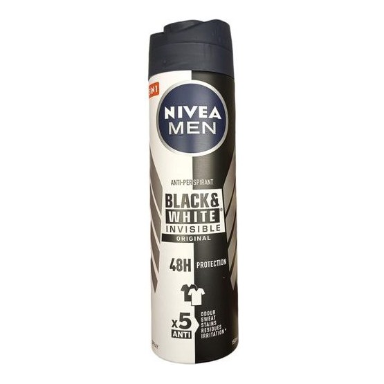 NIVEA INVISIBLE B&W POWER SPRAY MEN 150ML