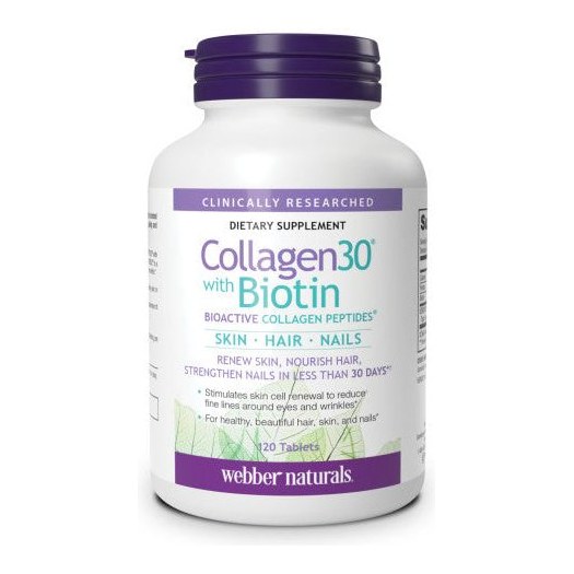 WEBBER NATURALS  COLLAGEN 30 WITH BIOTIN 120s(P1)