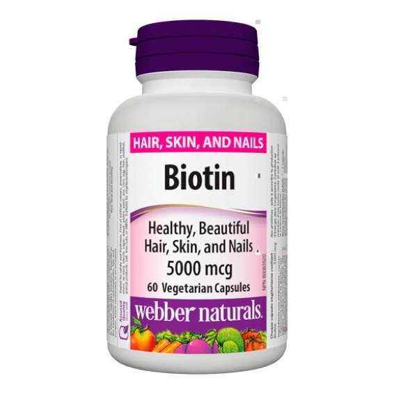 WEBBER NATURALS BIOTIN 5000MCG 60S(P1)