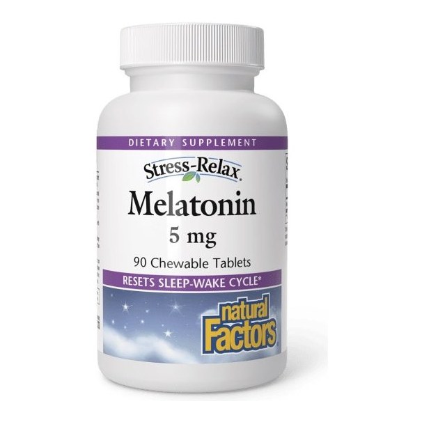 NATURAL FACTORS MELATONIN 5MG 90'S