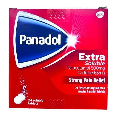 panadol extra soluble effervescent 24s