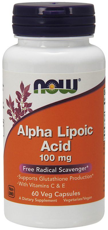 NOW ALPHA LIPOIC ACID 100MG 60s