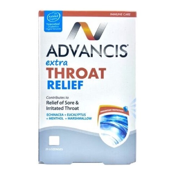 ADVANCIS EXTRA THROAT RELIEF 20'S
