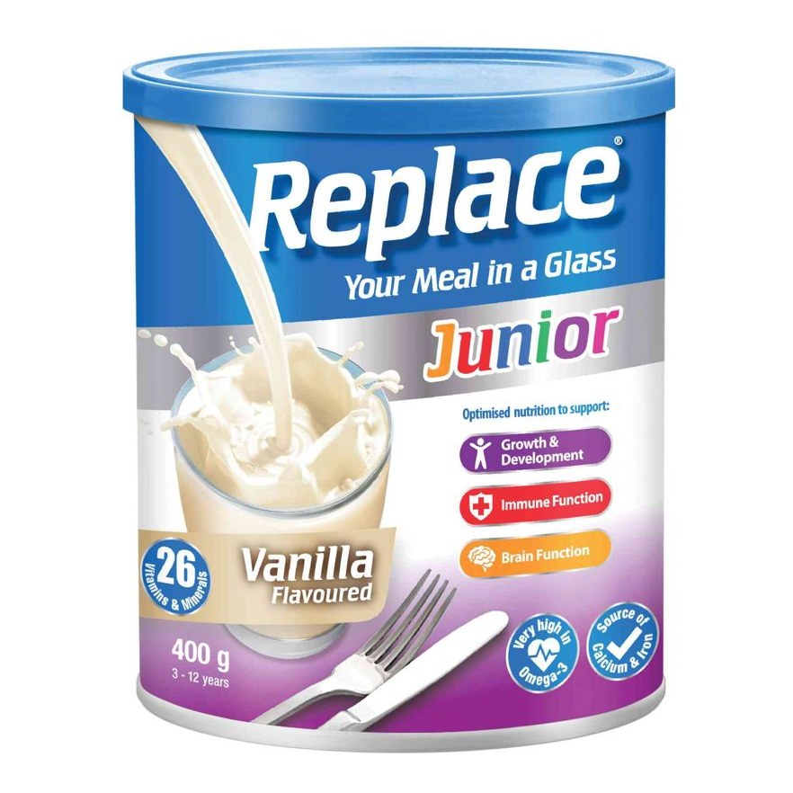 REPLACE JUNIOR VANILLA 400G