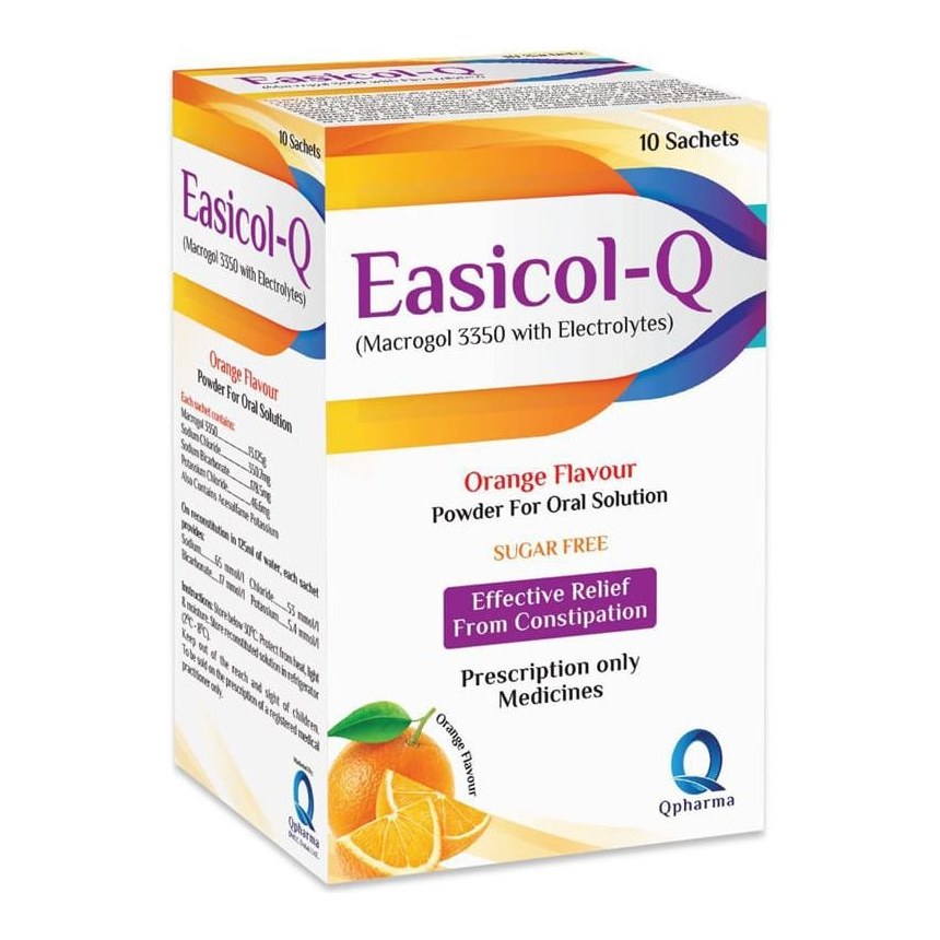 EASICOL Q SACHETS 10'S(ORANGE FLAVOUR)