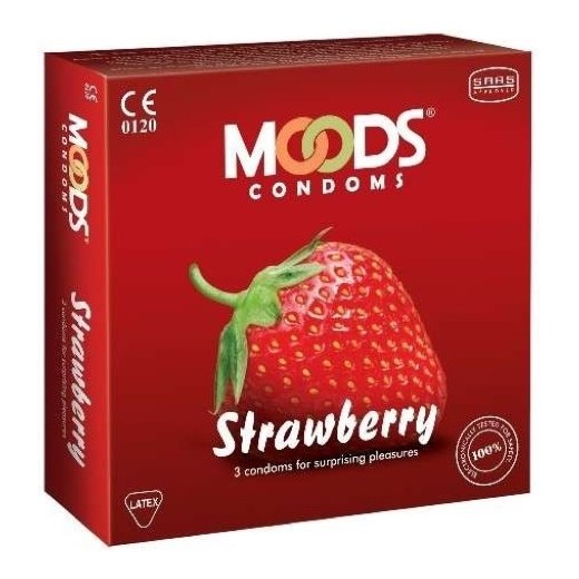 MOODS CONDOMS STRAWBERRY