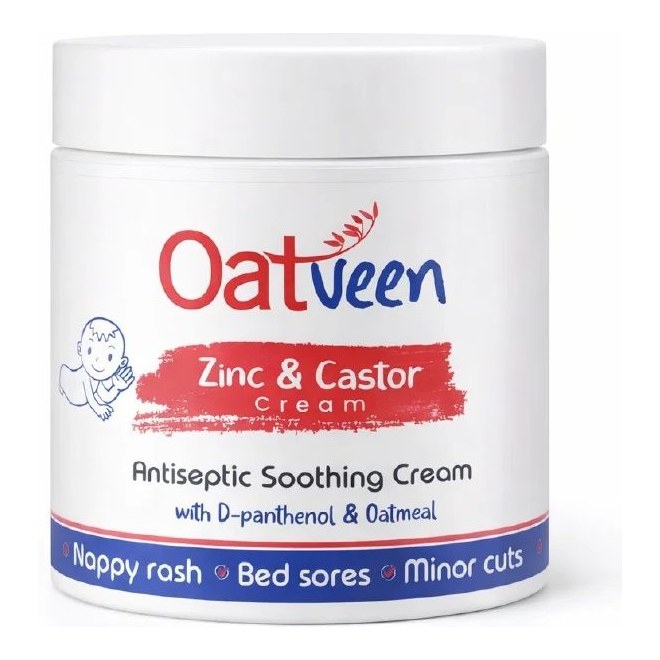 OATVEEN ZINC & CASTOR CREAM 225G