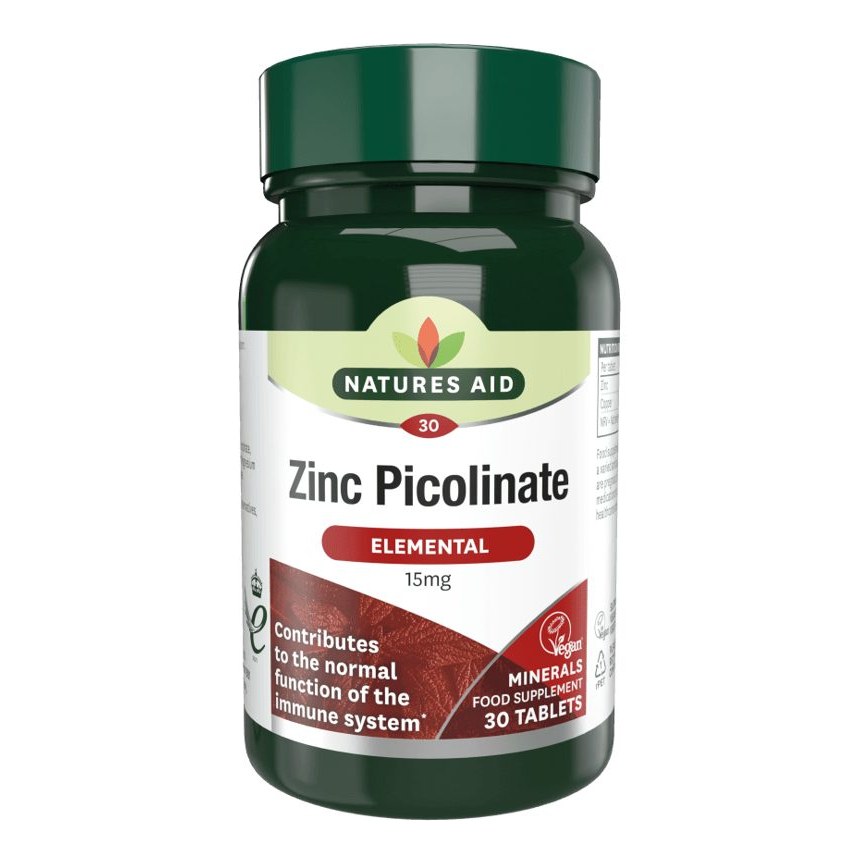 NATURES AID ZINC PICOLINATE 15MG 30S(P1)