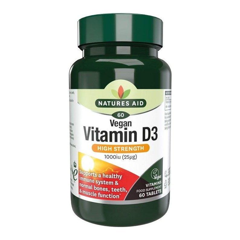 NATURES AID VITAMIN D3 1000IU 60's(P1)